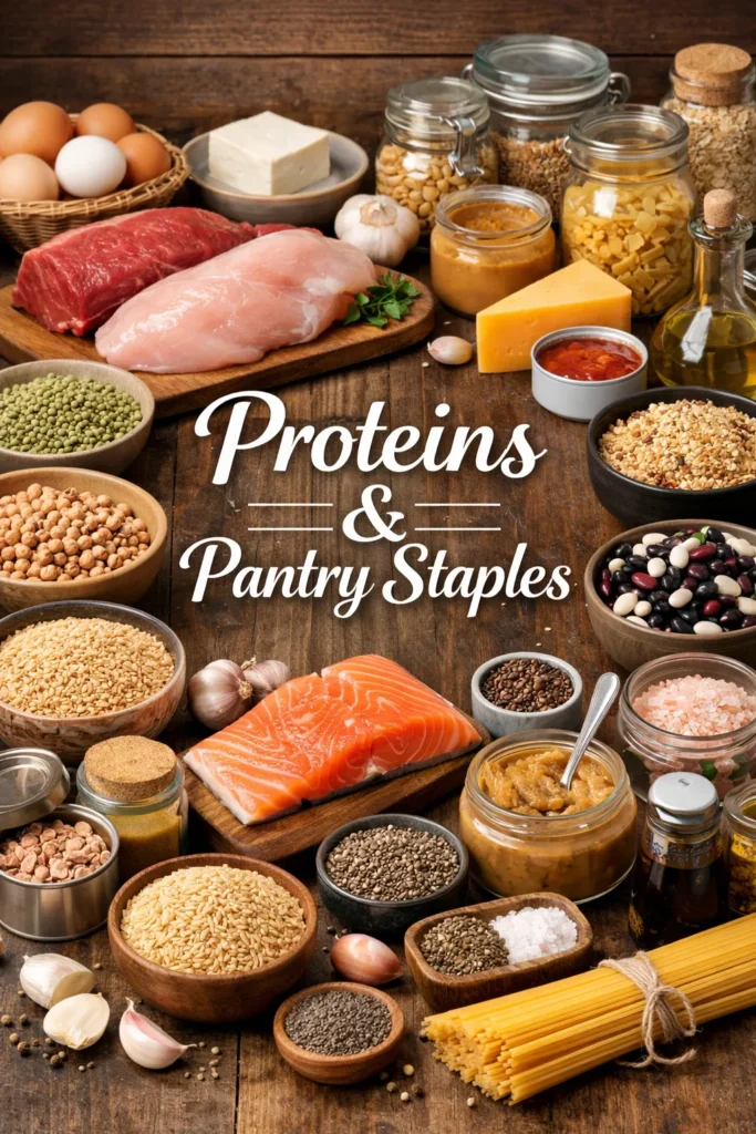 Proteins And Pantry Staples Gluten Free Meal Planning
