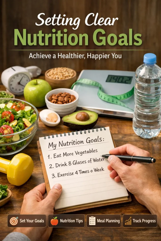 Setting Clear Nutrition Goals Meal Planning Journal
