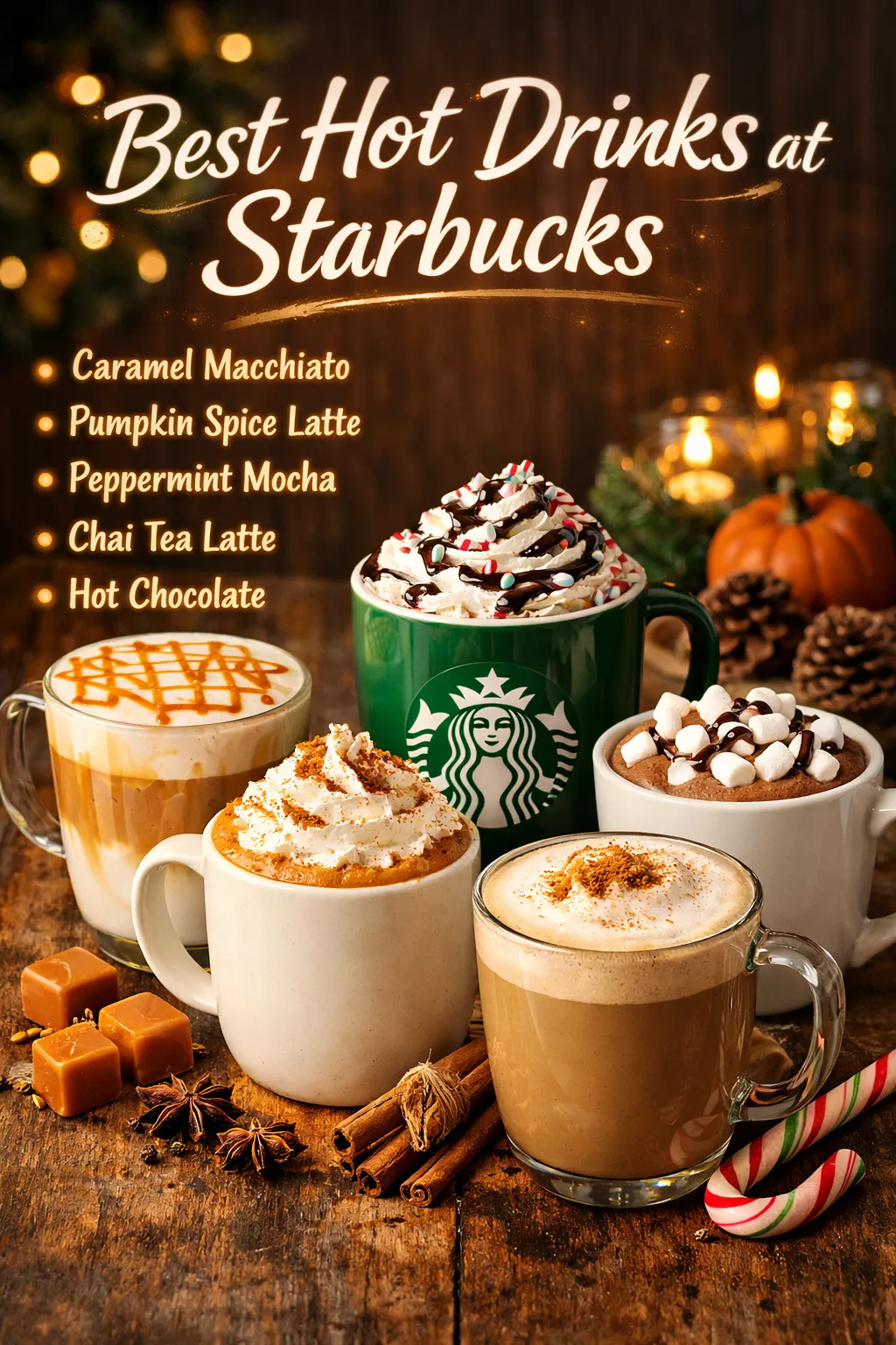 Best Hot Drinks At Starbucks   for Every Season and Taste