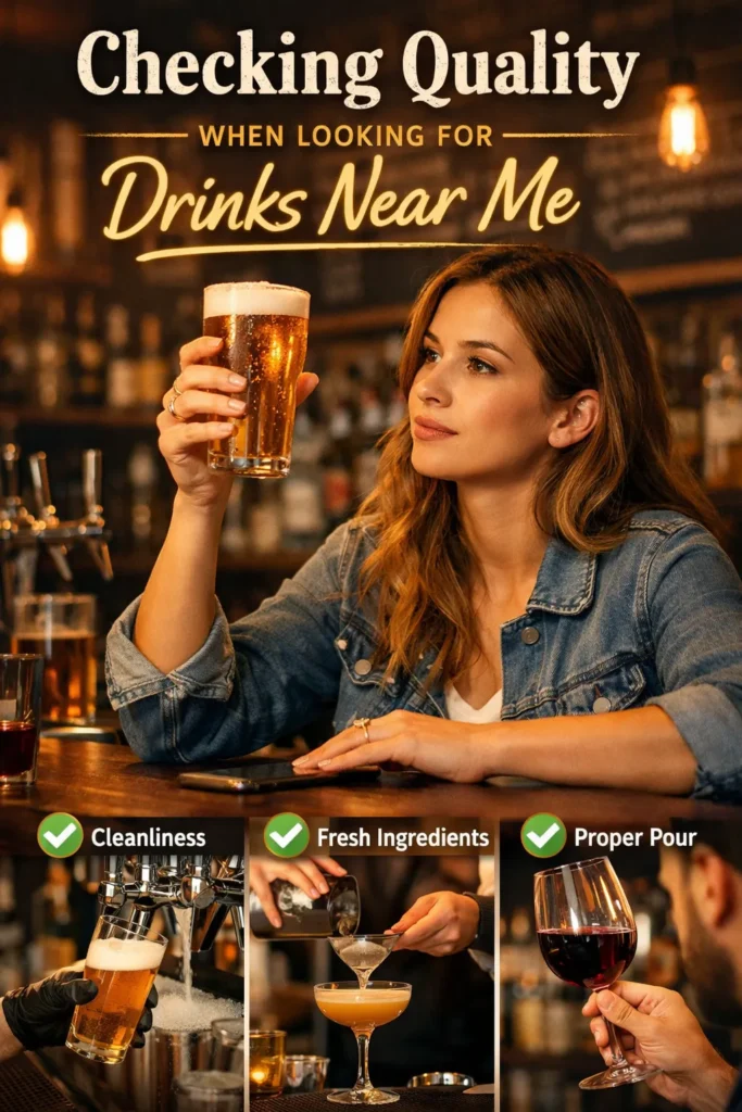 Checking Quality When Looking For Drinks Near Me