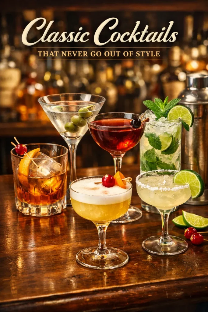 Classic Cocktails That Never Go Out Of Style
