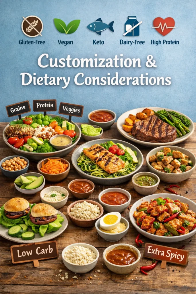 Customization And Dietary Considerations
