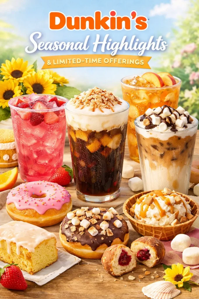 Dunkins Seasonal Highlights And Limited Time Offerings