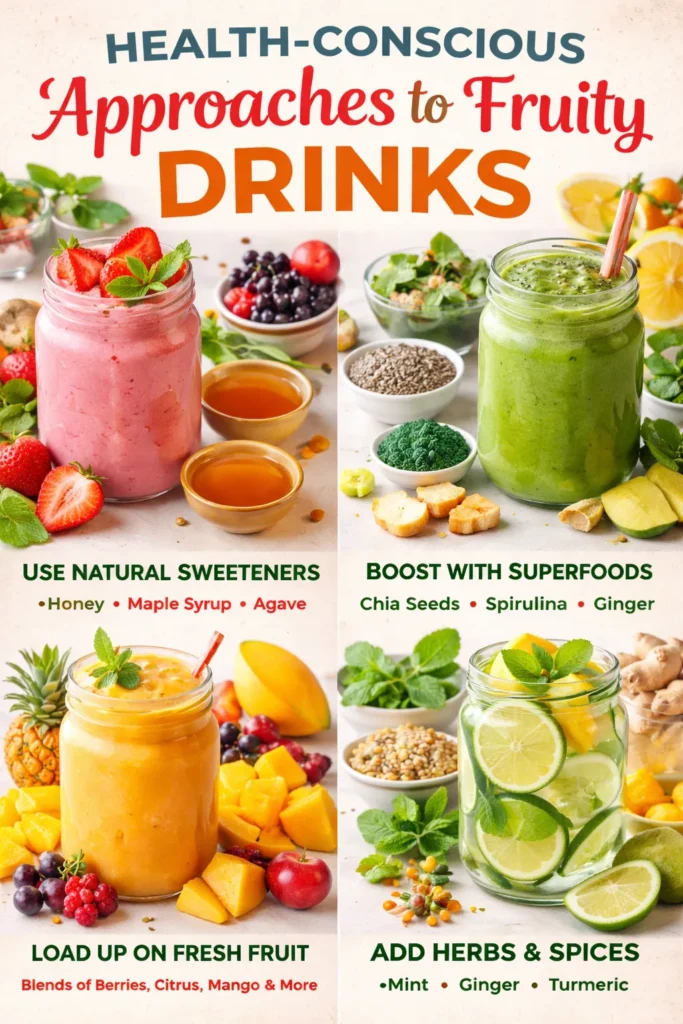 Health Conscious Approaches To Fruity Drinks