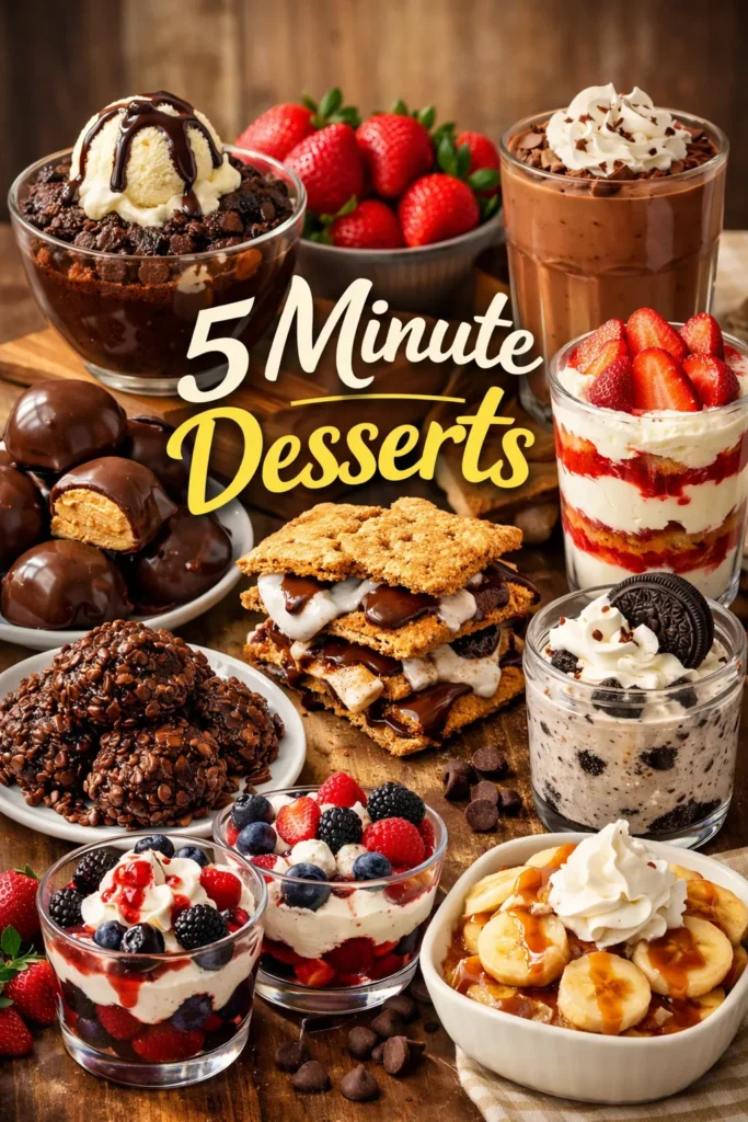 Popular 5 Minute Dessert Options