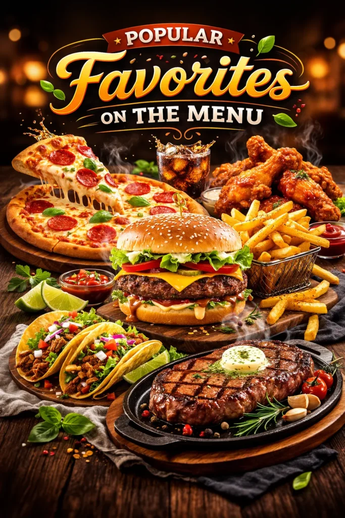 Popular Favorites On The Menu