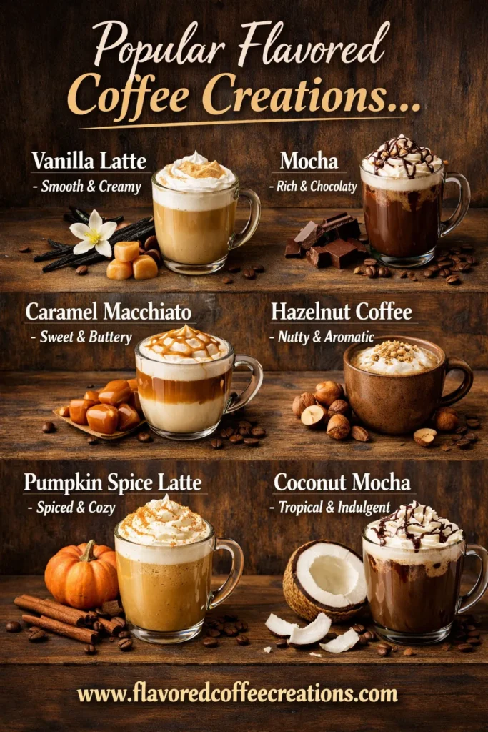 Popular Flavored Coffee Creations Best Starbucks Coffee Drinks