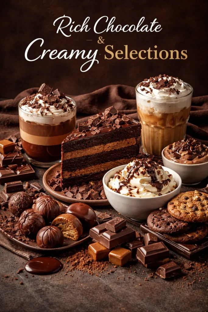 Rich Chocolate And Creamy Selections