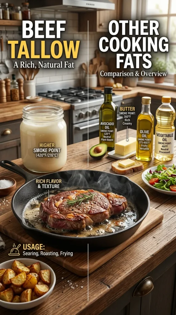 Beef Tallow Vs Other Cooking Fats