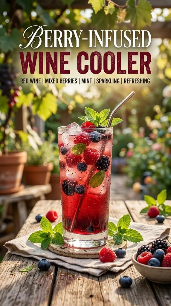 Berry Infused Wine Cooler