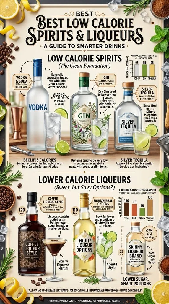 Best Low Calorie Spirits And Liqueurs