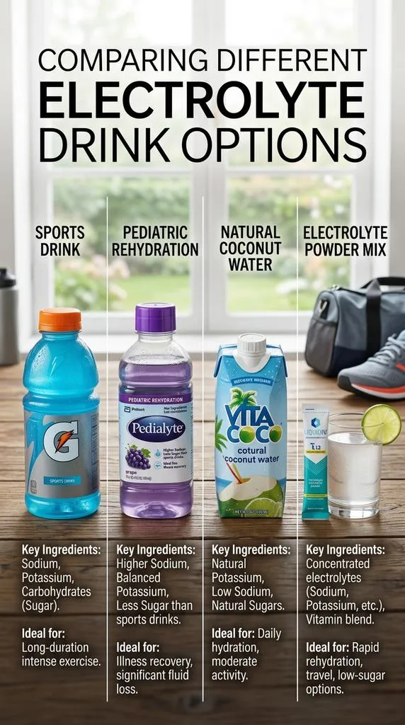Comparing Different Electrolyte Drink Options
