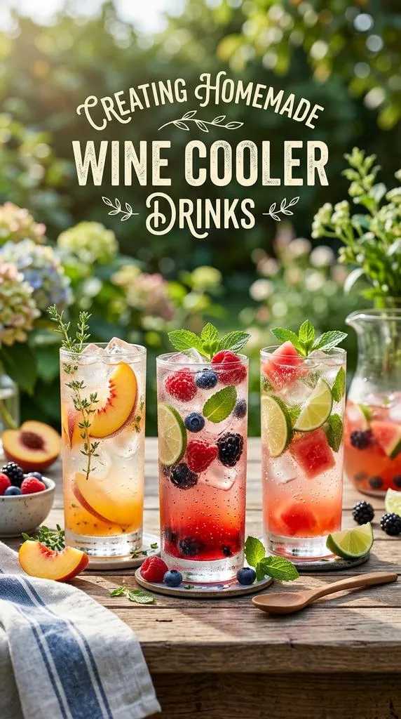 Creating Homemade Wine Cooler Drinks
