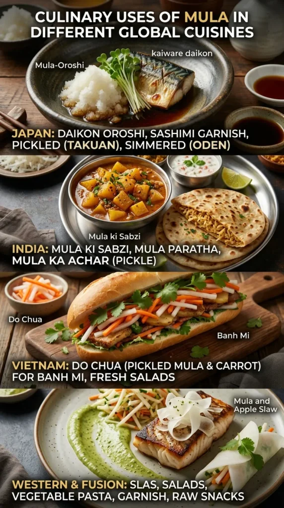 Culinary Uses Of Mula In Different Global Cuisines
