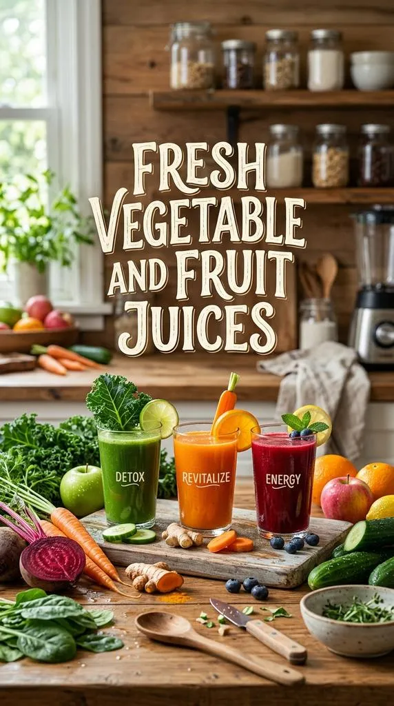 Fresh Vegetable And Fruit Juices