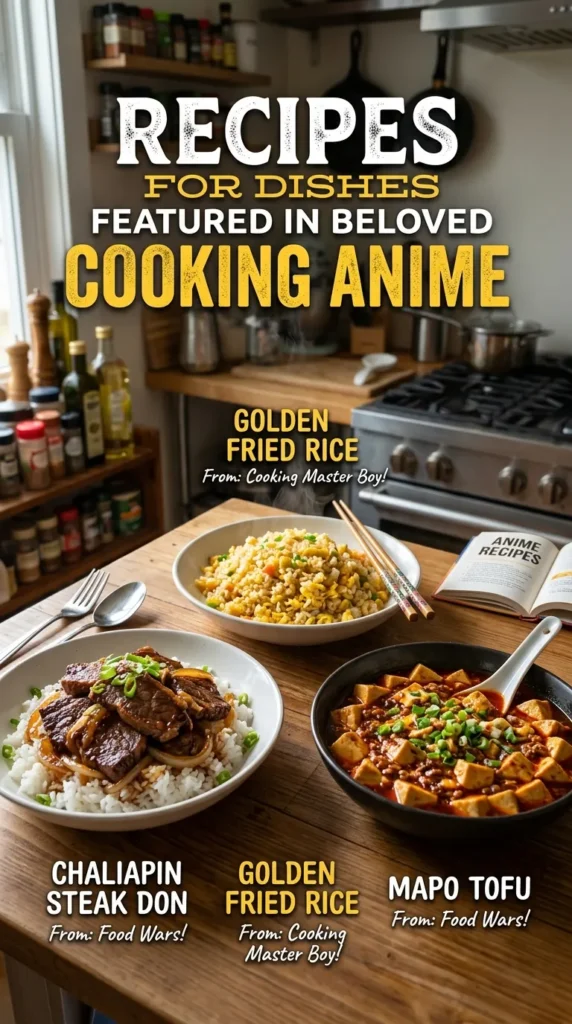 Recipes For Dishes Featured In Beloved Cooking Anime