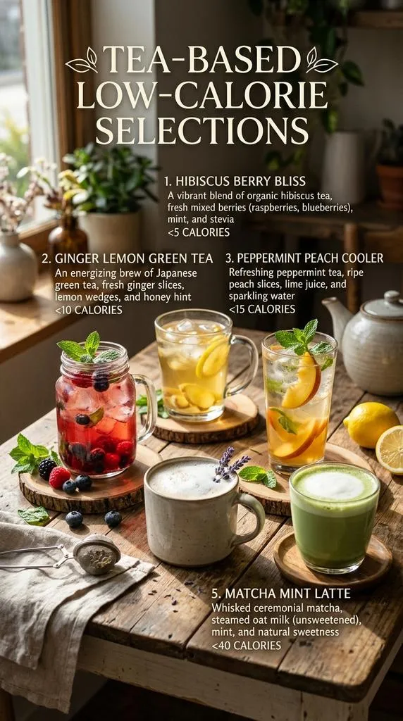 Tea Based Low Calorie Selections